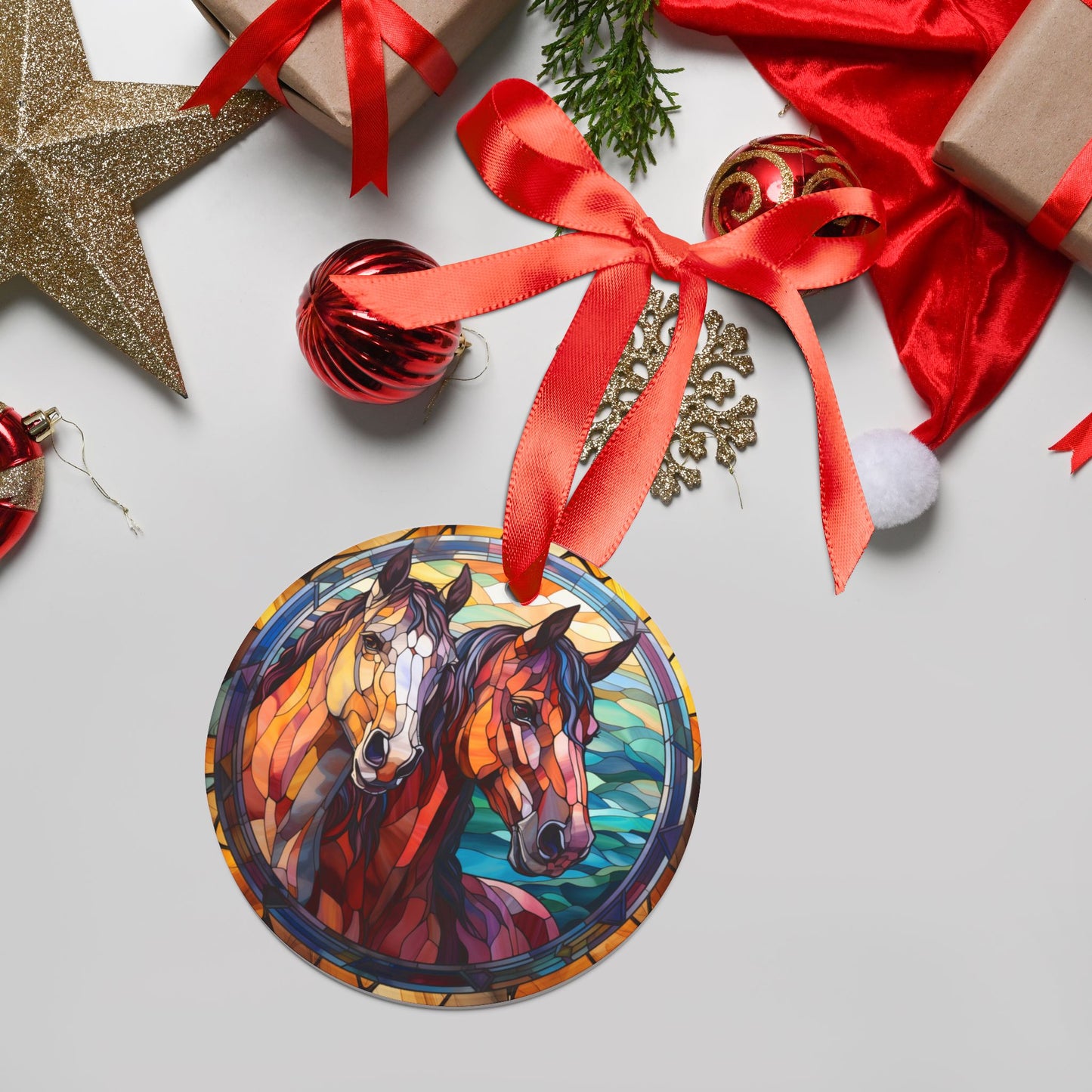 “Dance Like Snowflakes” Acrylic Christmas Ornament with Ribbon