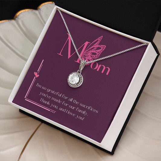 "Butterfly Hope" Necklace - White Gold