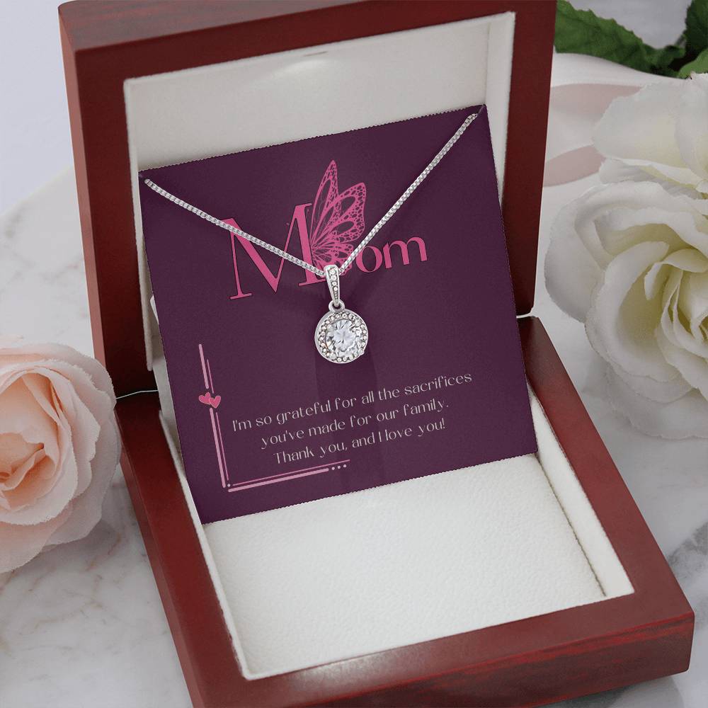 "Butterfly Hope" Necklace - White Gold