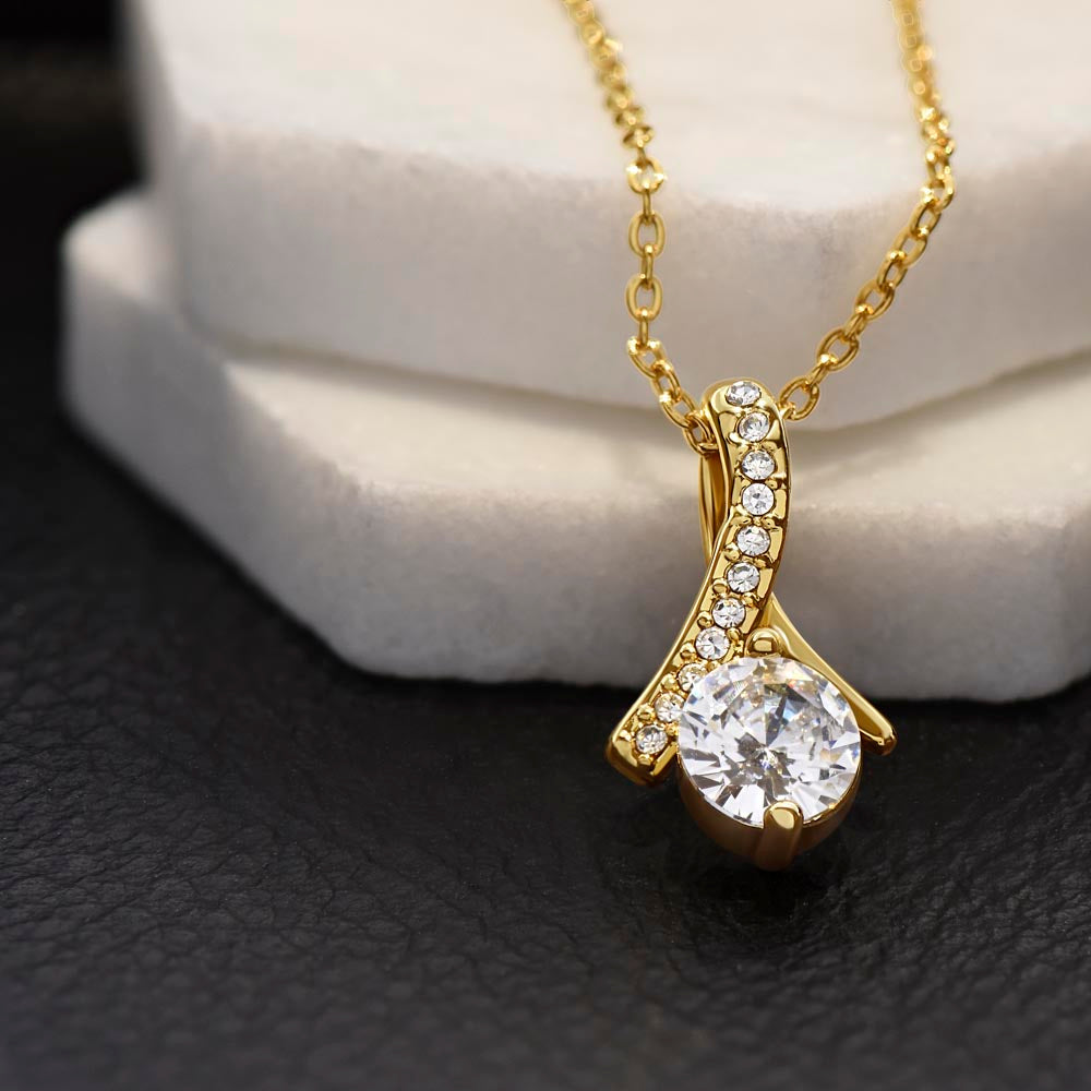 “My Darling” Alluring Beauty Necklace - White or Yellow Gold