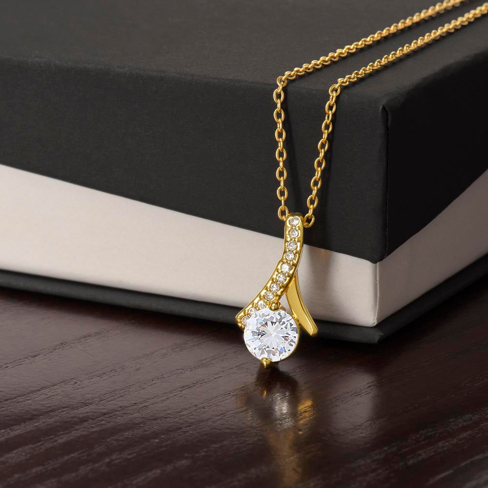 "My Rock" Necklace - White or Yellow Gold
