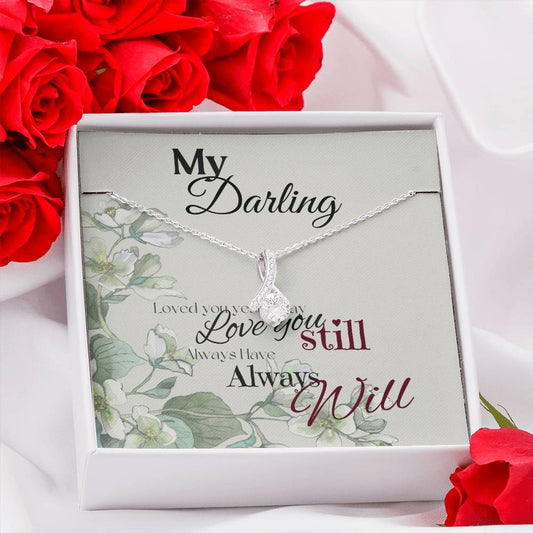 “My Darling” Alluring Beauty Necklace - White or Yellow Gold