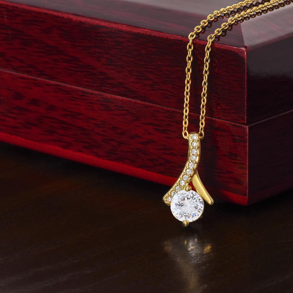 "My Rock" Necklace - White or Yellow Gold