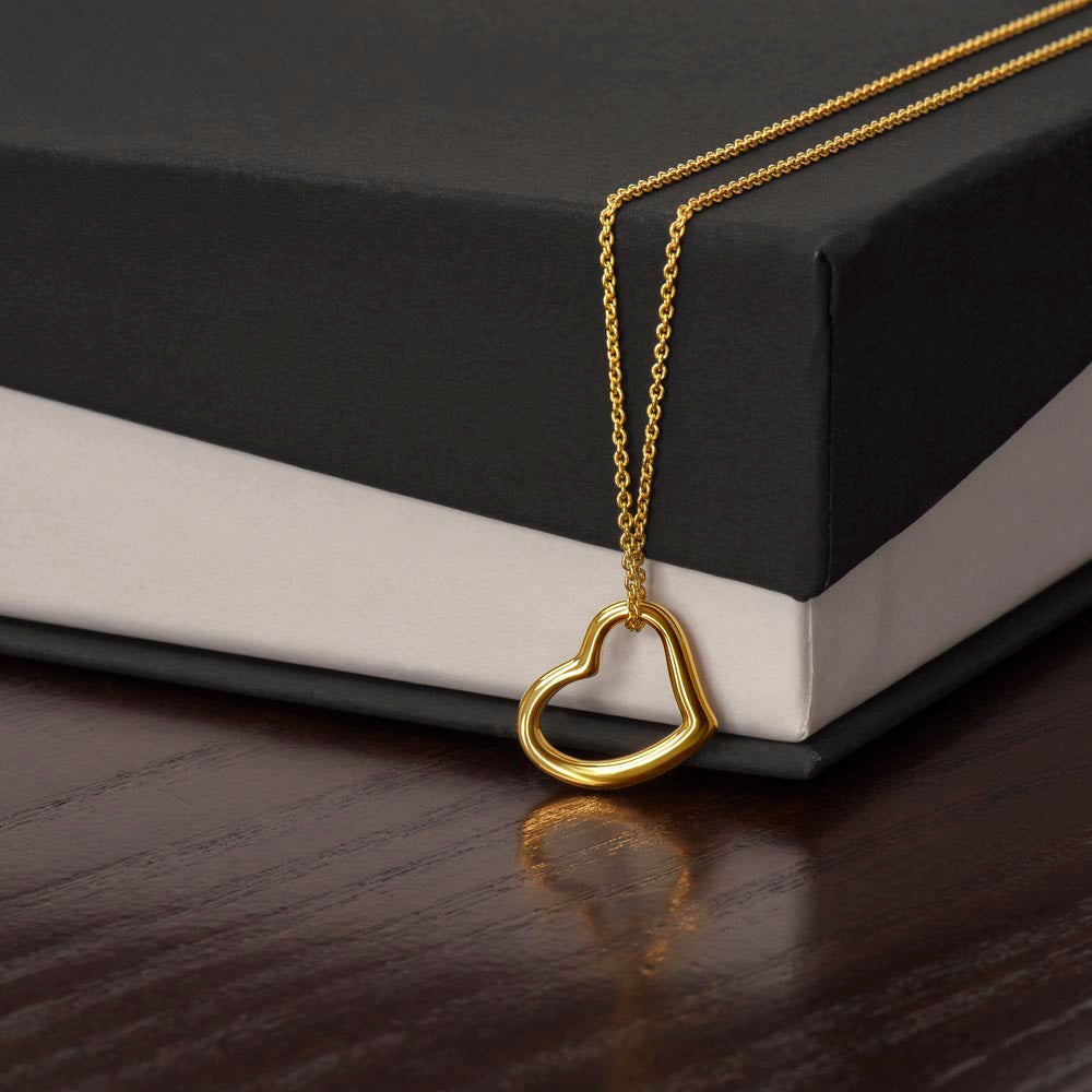“Show me your love” Heart Necklace - White or Yellow