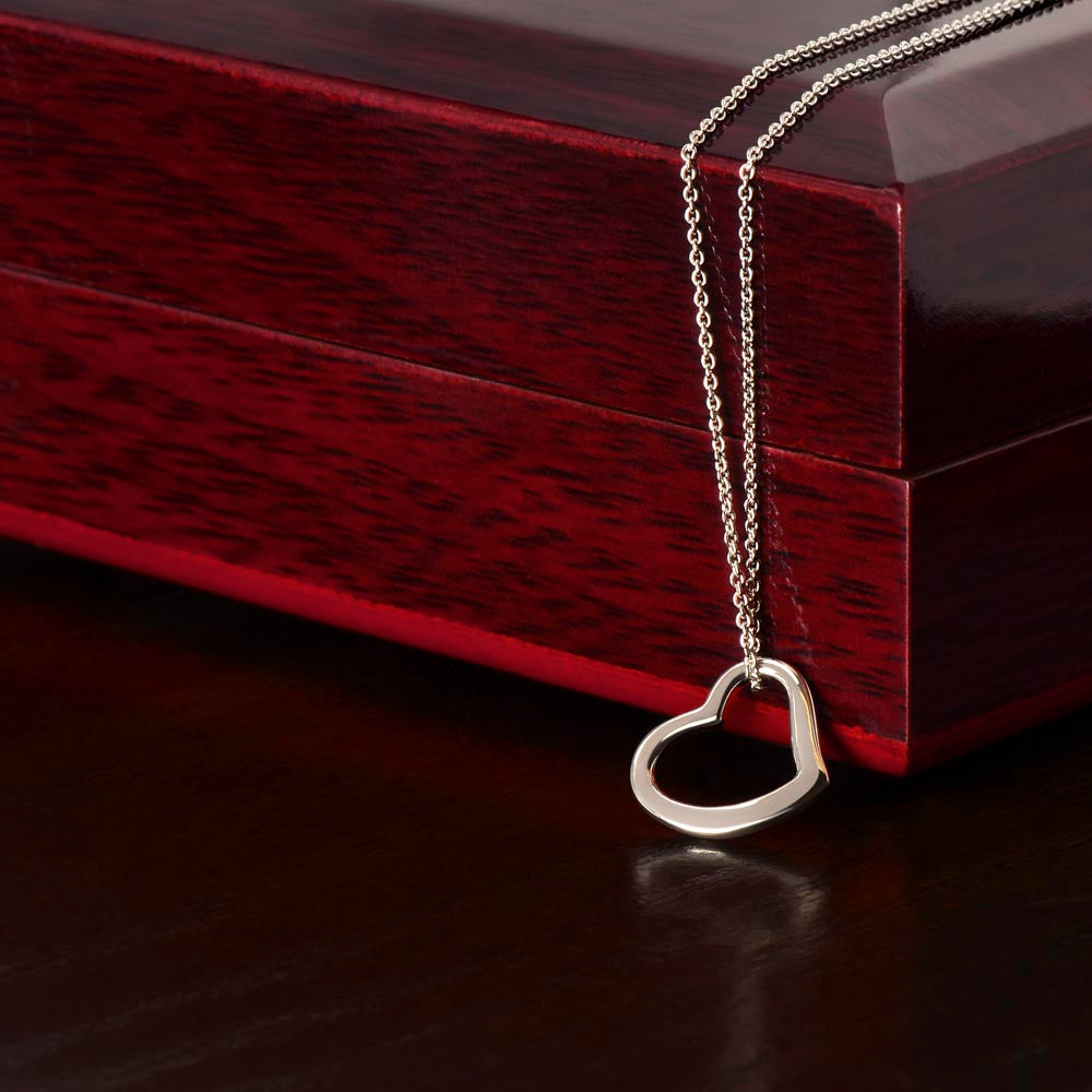 “Show me your love” Heart Necklace - White or Yellow