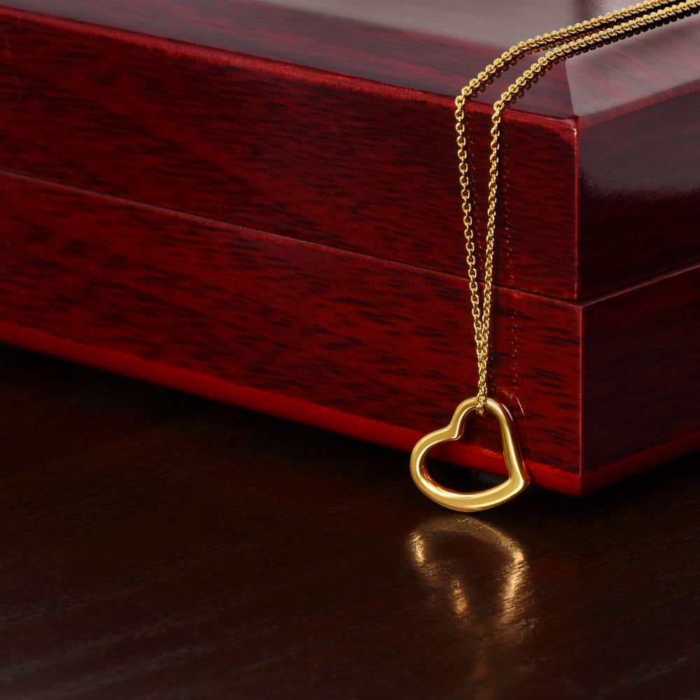 “Show me your love” Heart Necklace - White or Yellow