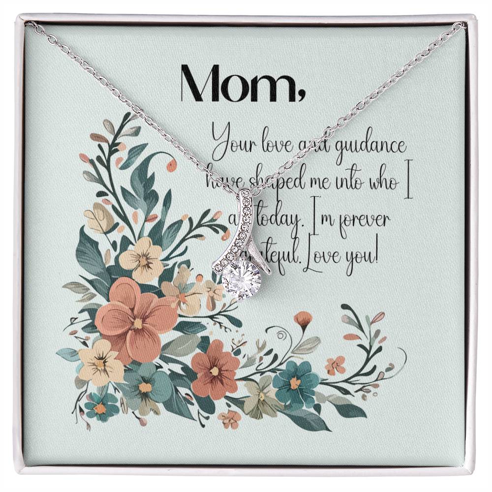 "Forever Grateful" Necklace and Bouquet Bundle - White or Yellow Gold