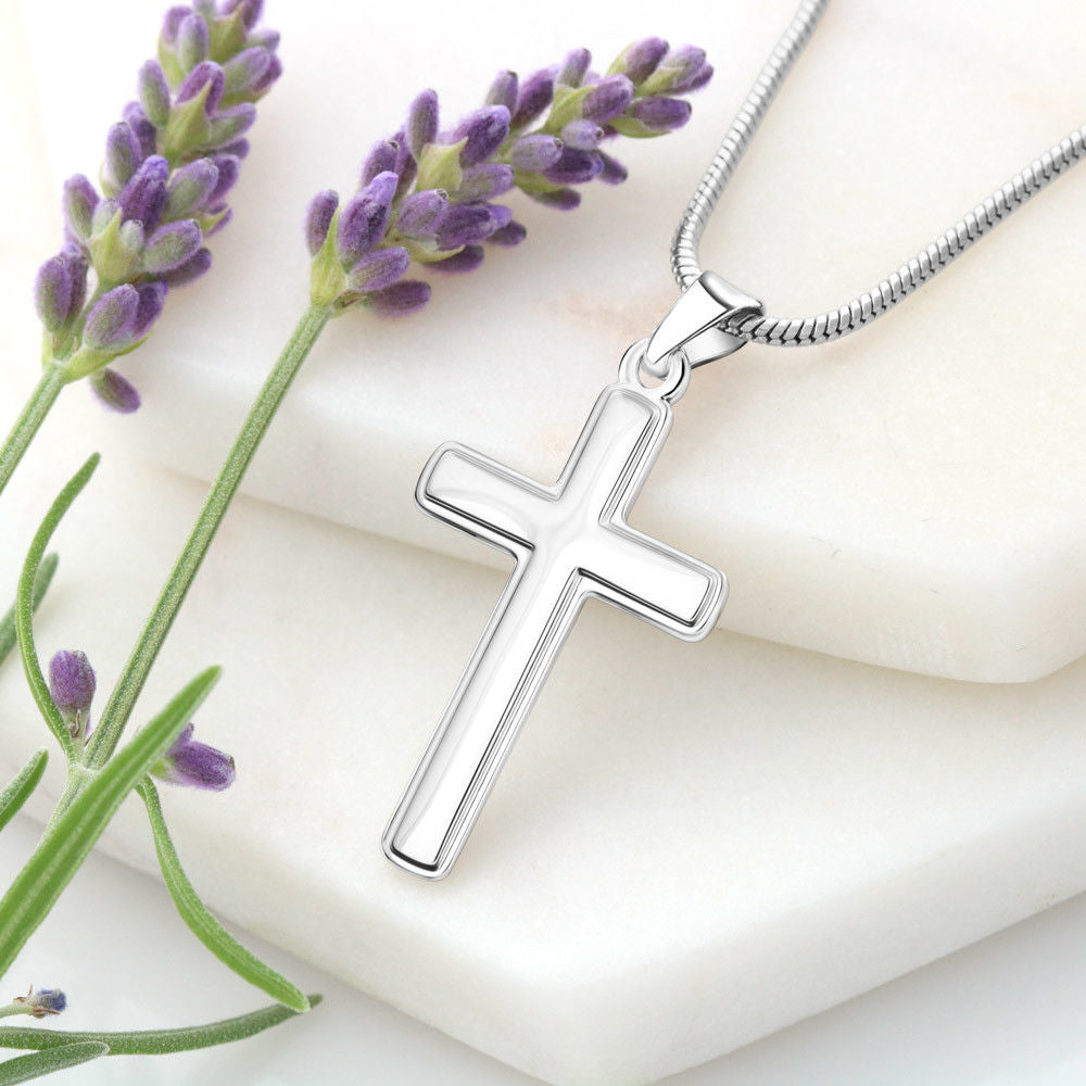 "Love and Guidance" Cross Necklace - Stainless Steel