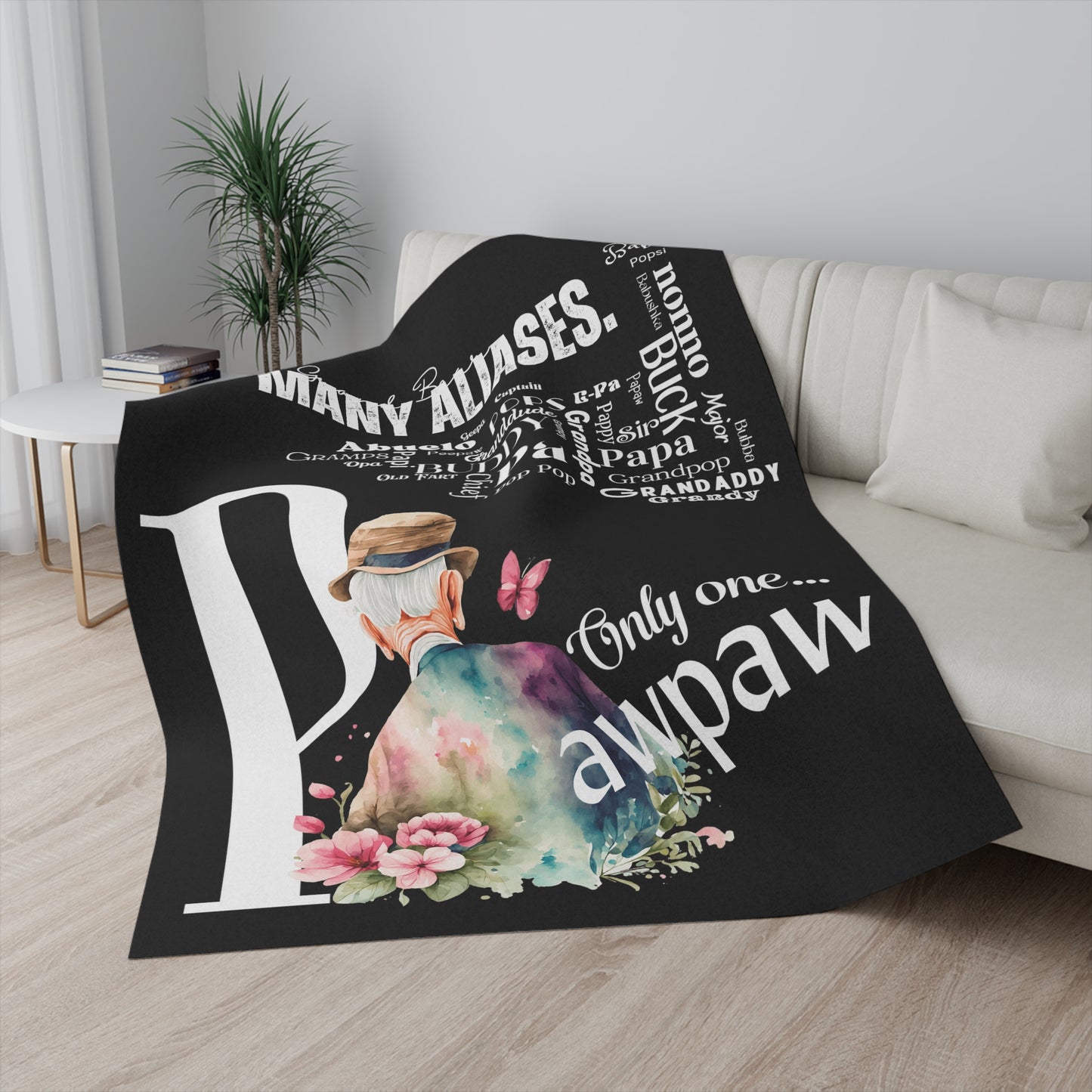 Many Aliases, Only one… Custom Name 50x60 Sherpa Blanket