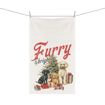 18x30” Vintage “Furry & Bright” Kitchen Towel