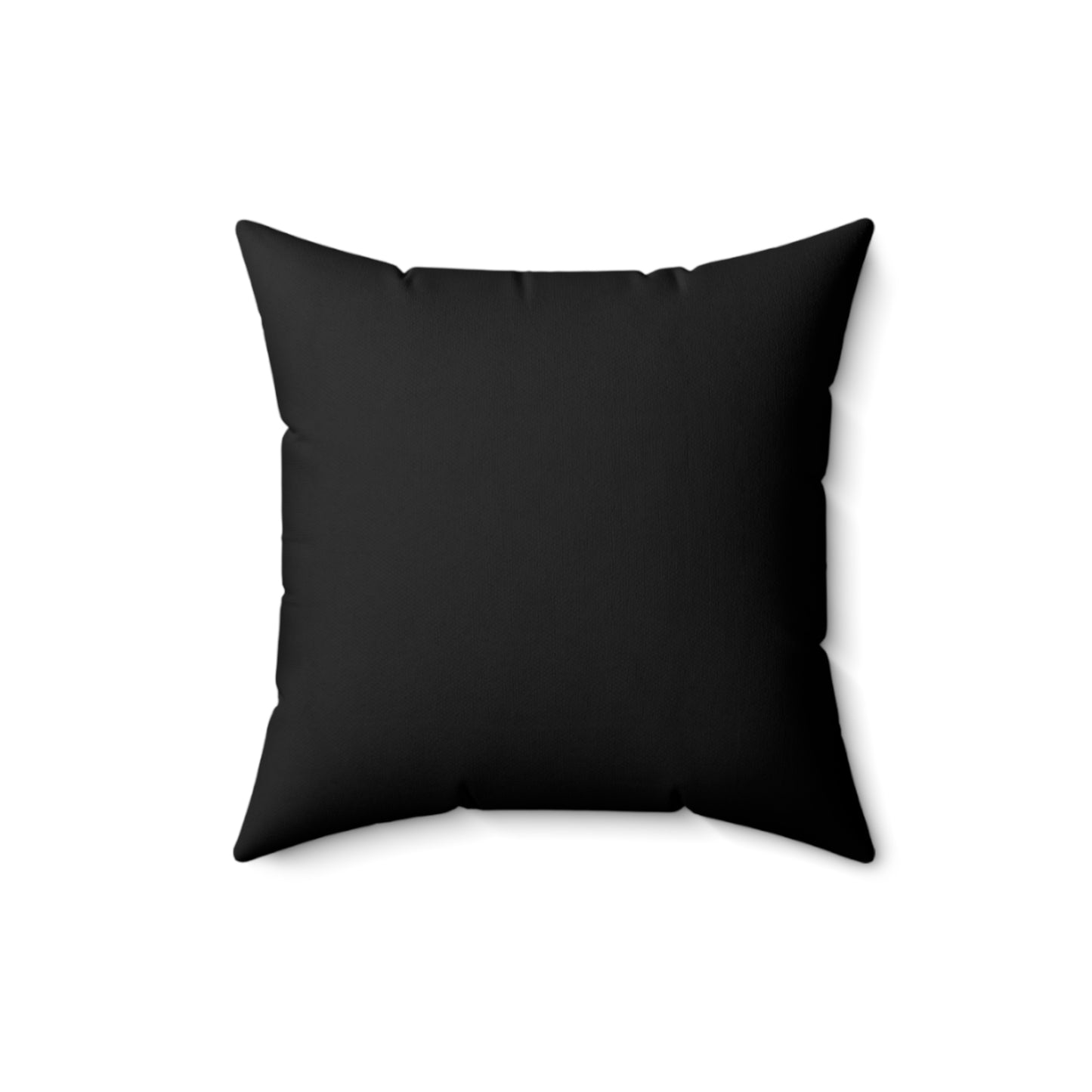 Solid black backing of Mono Bliss throw pillow.