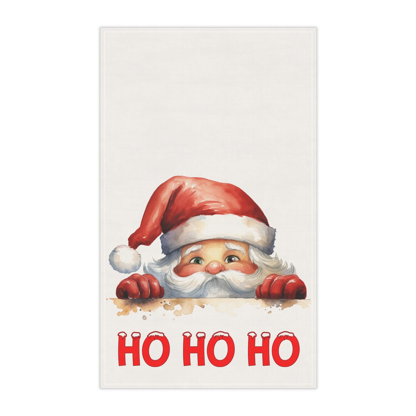 Peeking Santa 18x30” Kitchen Towel