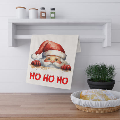 Peeking Santa 18x30” Kitchen Towel