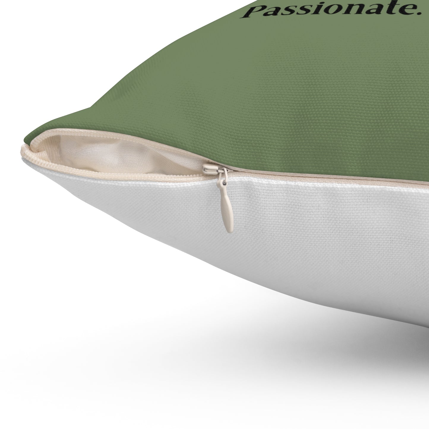 Zodiac throw pillow displaying side concealed zipper.