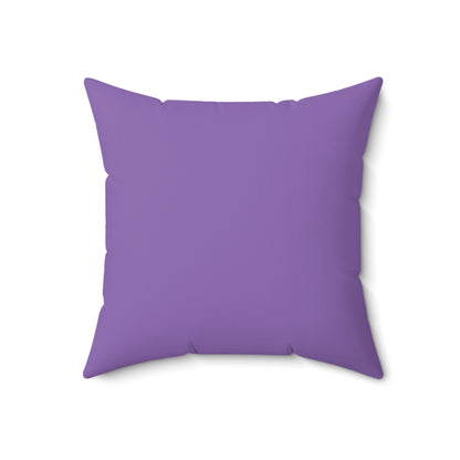 Purple back of Bellissimi Fiori throw pillow.