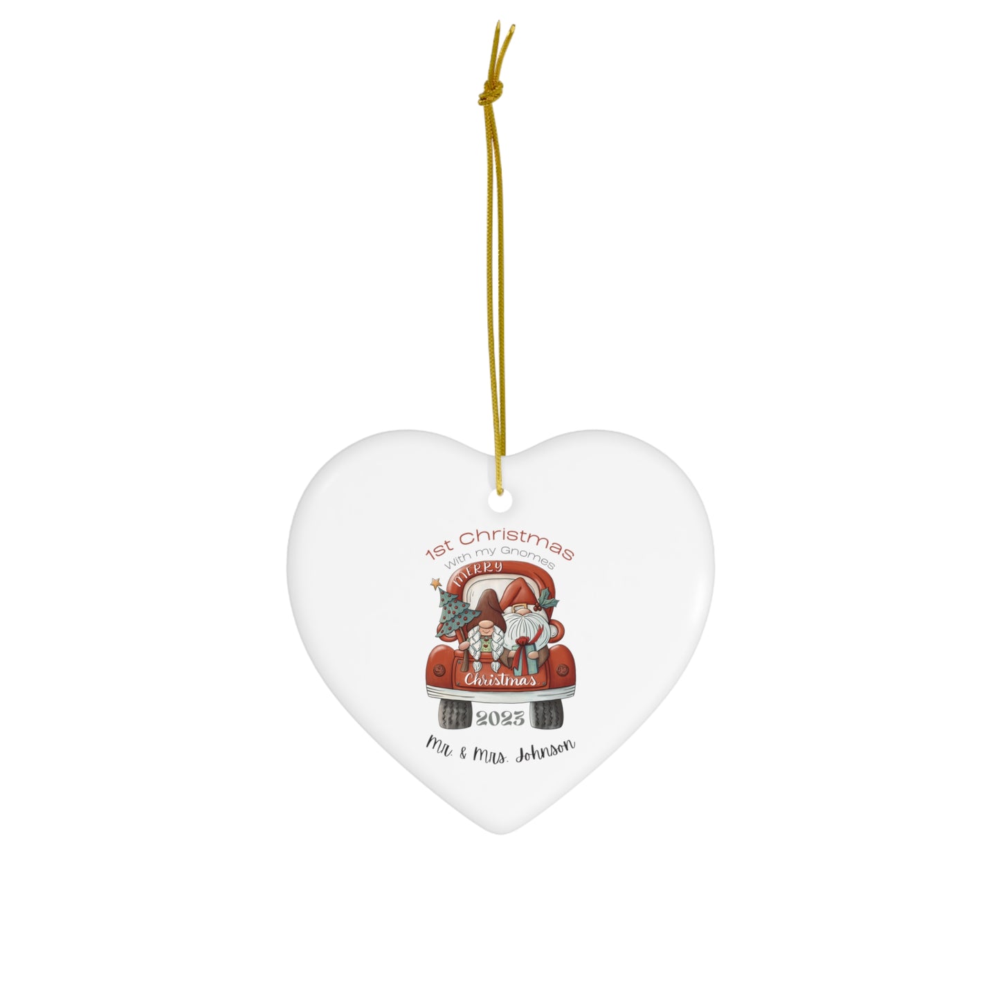 MR & MRS GNOME Ornament