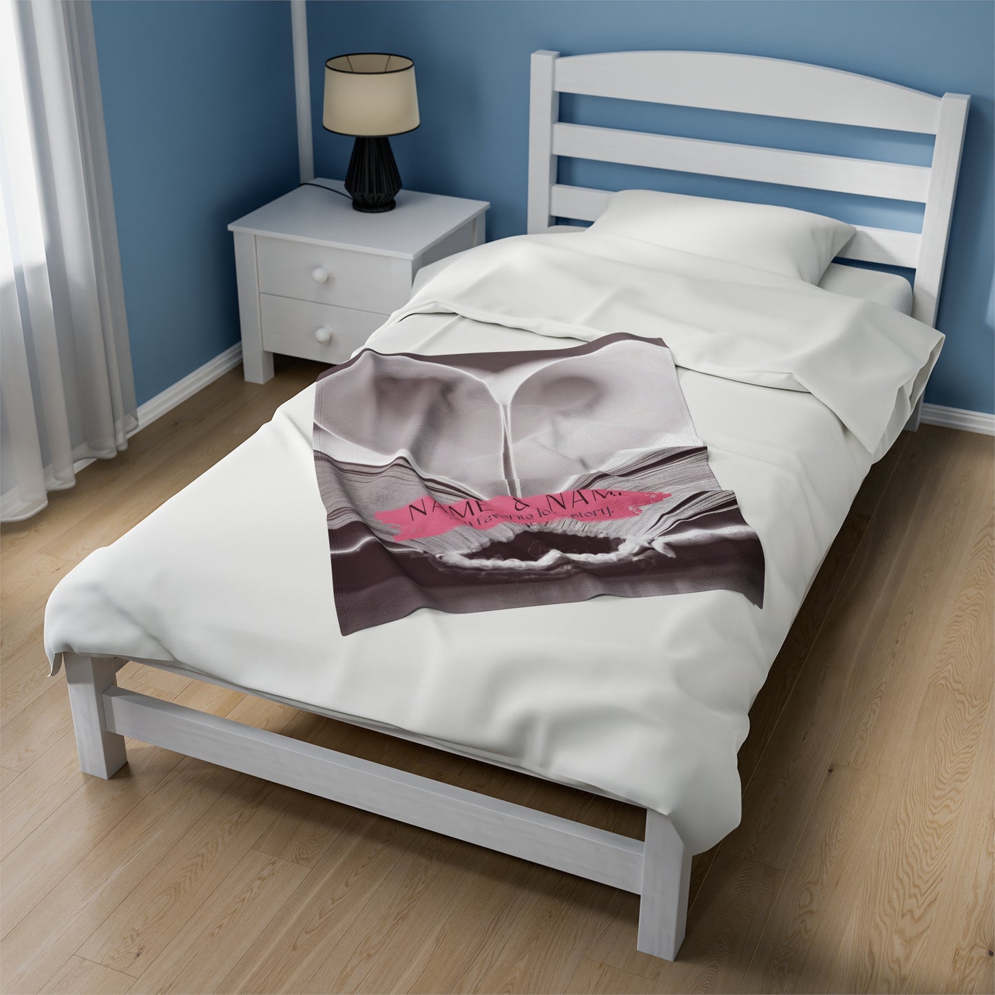 “Favorite Love Story” Personalized Blanket - Velveteen Plush