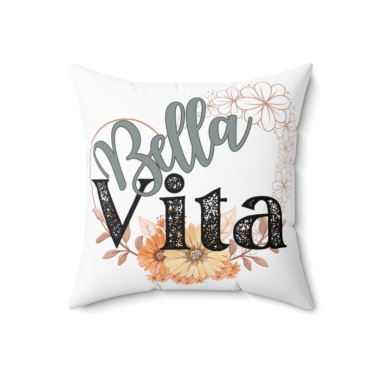 “Bella Vita” Decorative Square Pillow