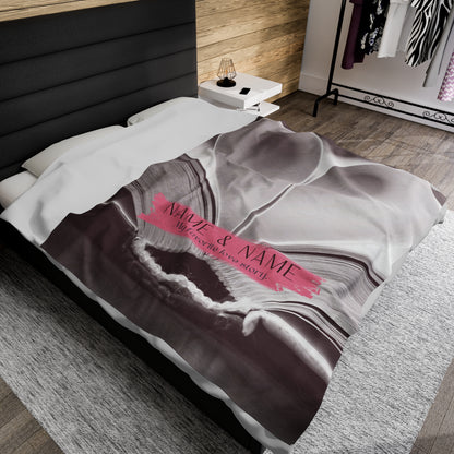 “Favorite Love Story” Personalized Blanket - Velveteen Plush