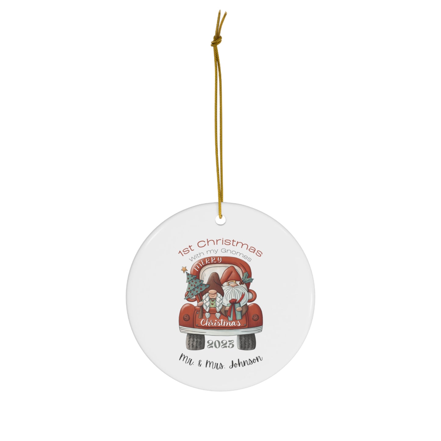 MR & MRS GNOME Ornament