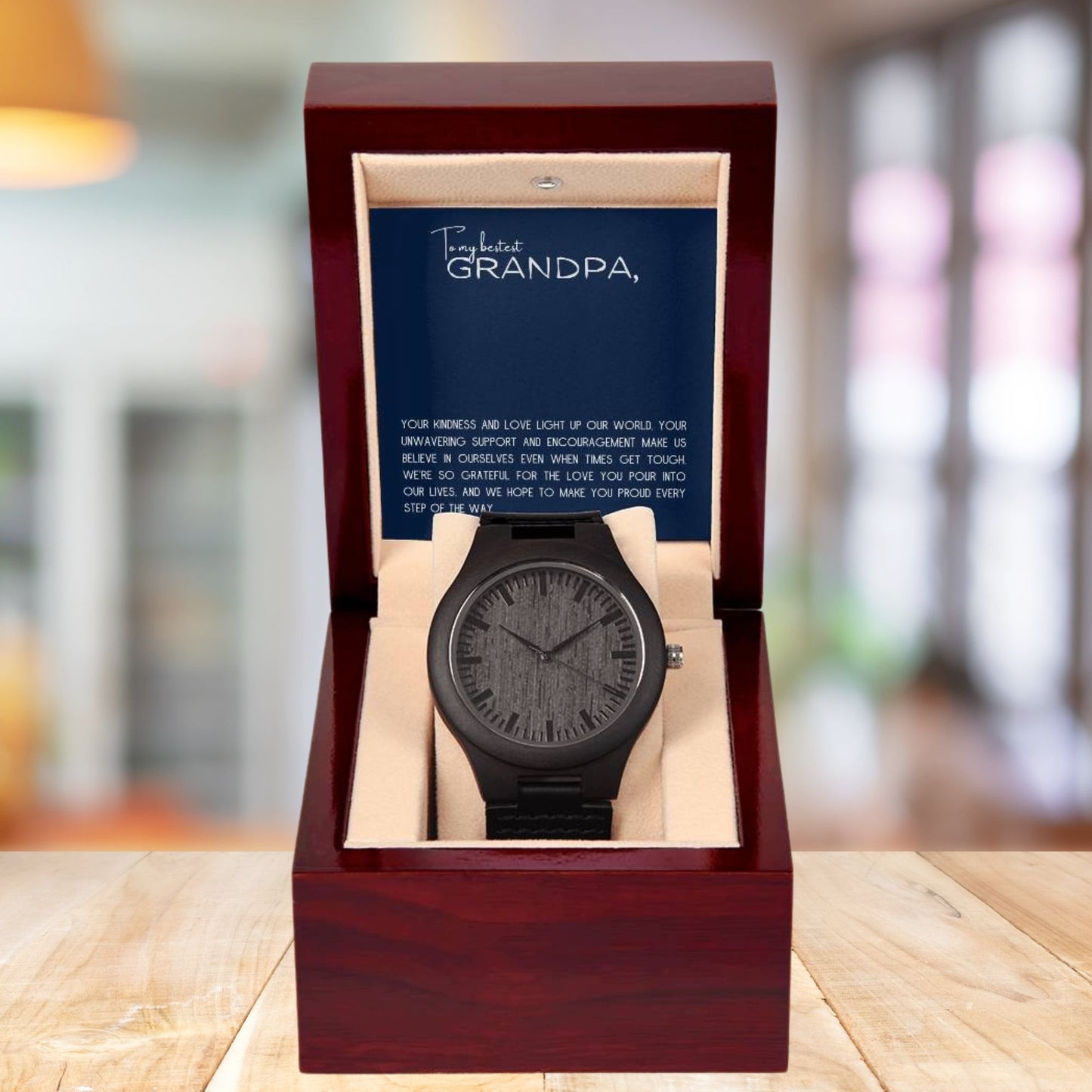 "Kindness & Love" Men's Sandelwood Watch