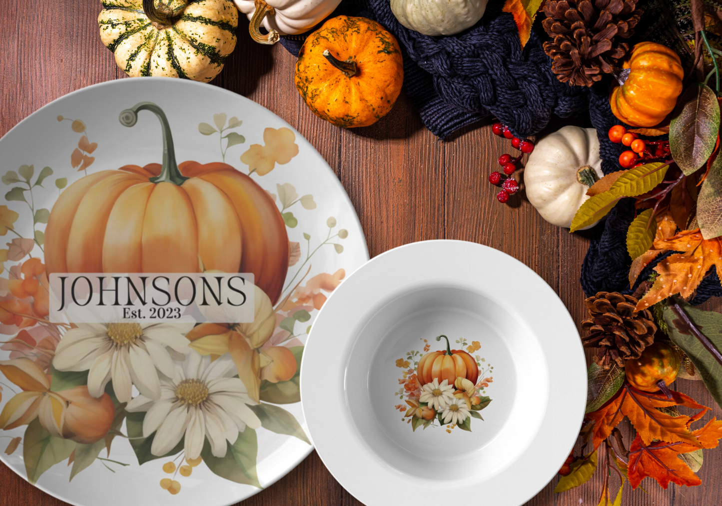 Fall Dinnerware - Pumpkin Patch Collection Style 4