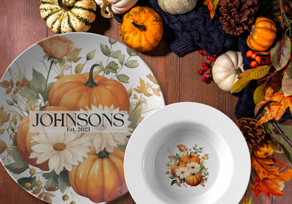 Fall Dinnerware - Pumpkin Patch Collection Style 1