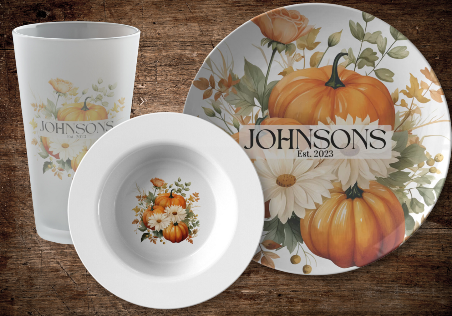 Fall Dinnerware - Pumpkin Patch Collection Style 1