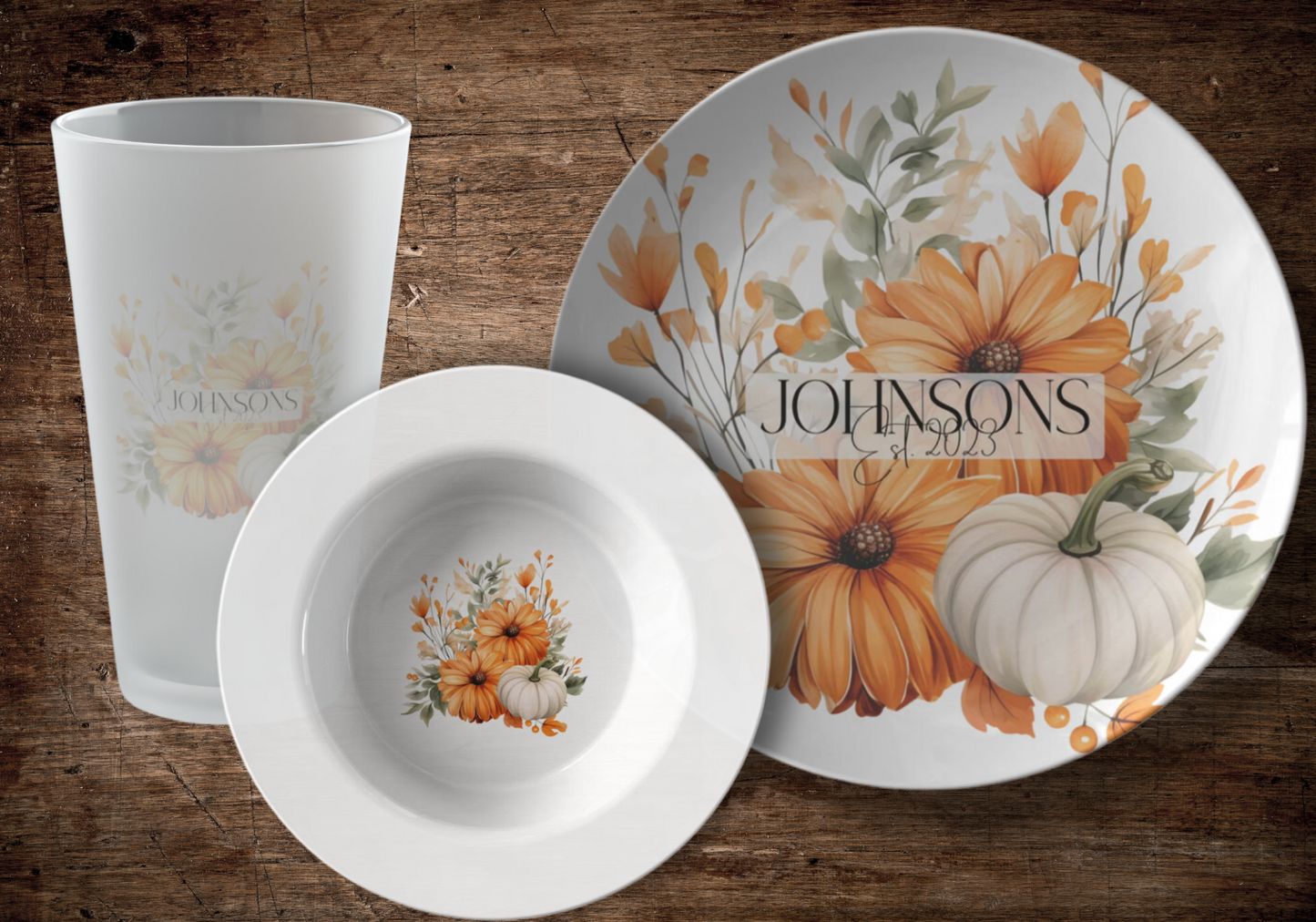 Fall Dinnerware - Pumpkin Patch Collection Style 2