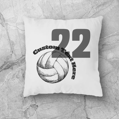 Volleyball Throw Pillow - Personalized Sports Pillow