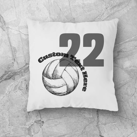 Volleyball Throw Pillow - Personalized Sports Pillow