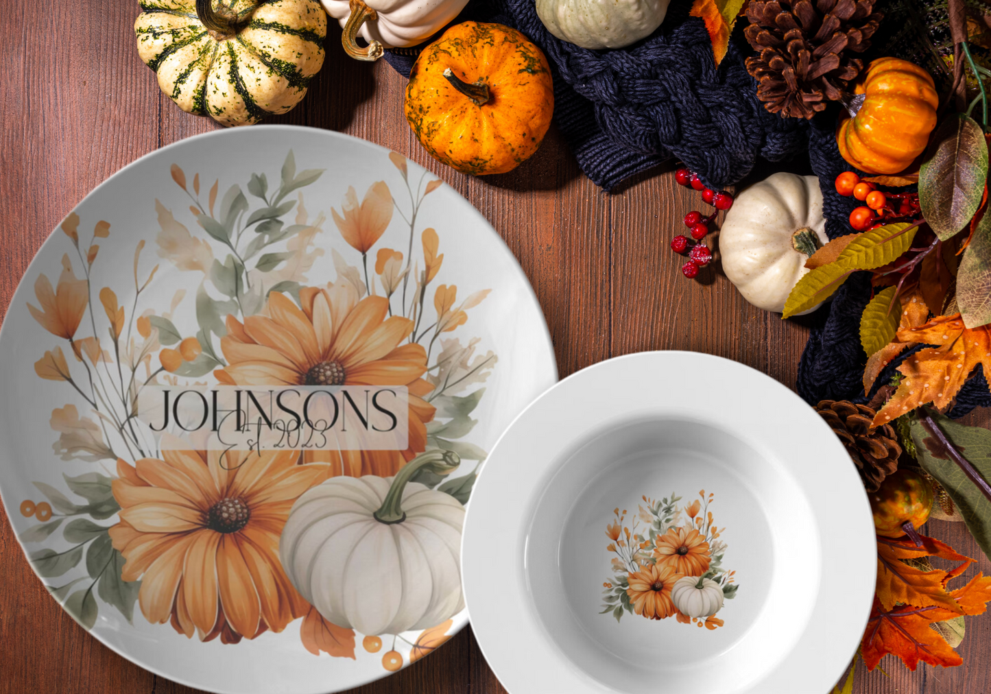 Fall Dinnerware - Pumpkin Patch Collection Style 2