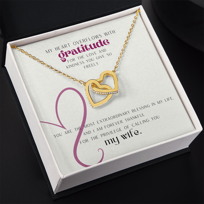 “Gratitude” Necklace - White or Yellow Gold