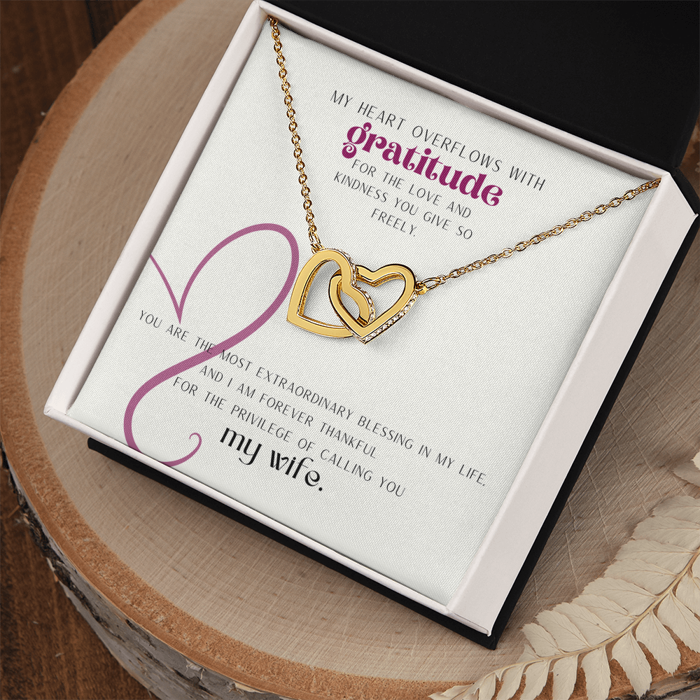 “Gratitude” Necklace - White or Yellow Gold