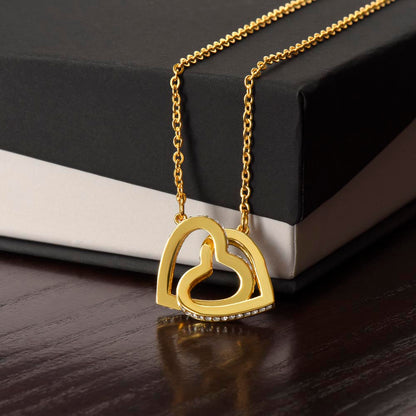 Twin Hearts “My Love” Necklace