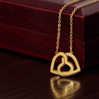 Twin Hearts “My Love” Necklace