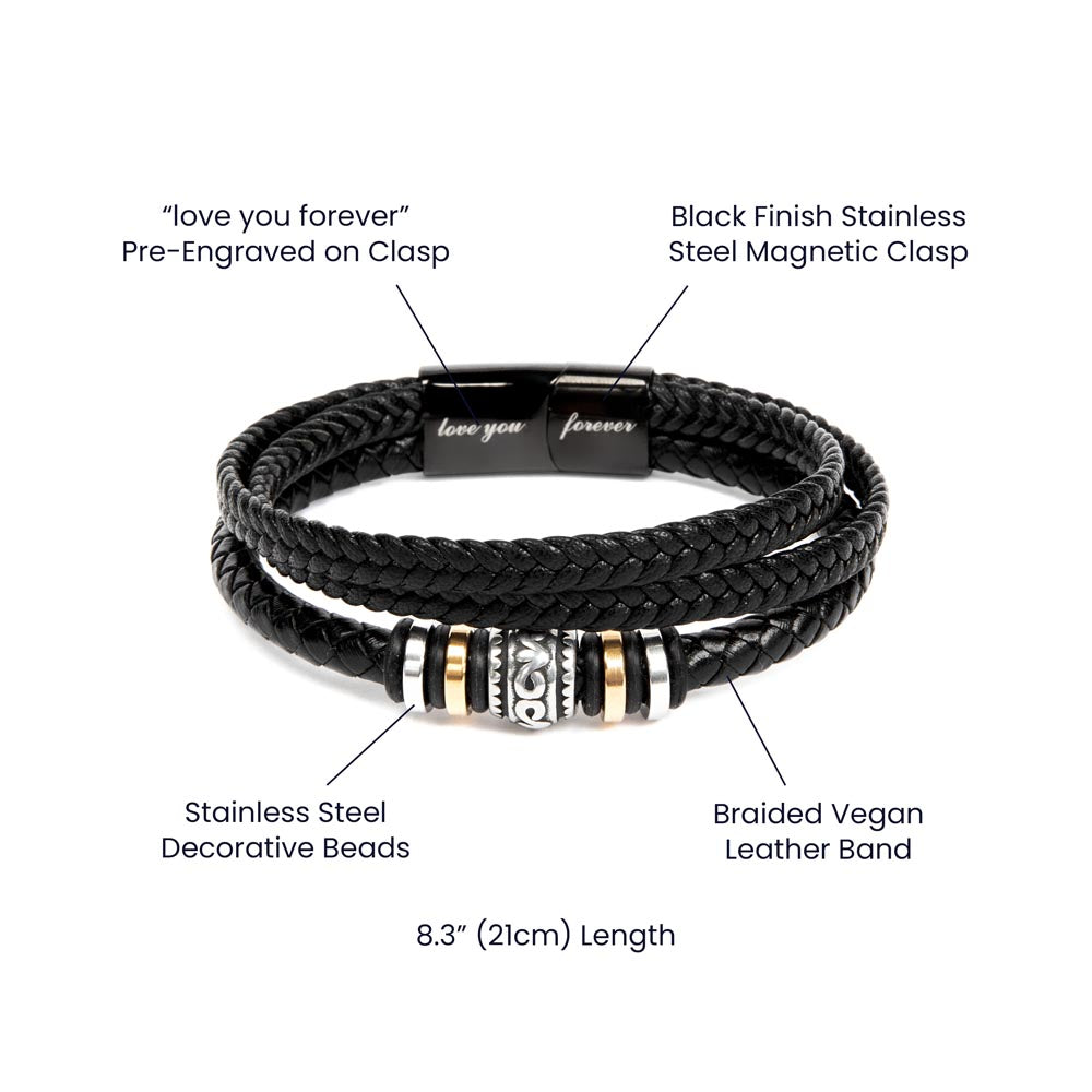 “Strength & Support” Men's Braided Bracelet