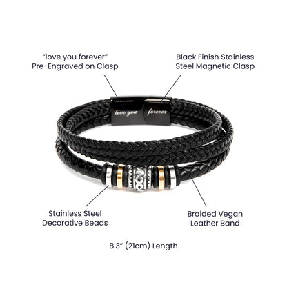 “Strength & Support” Men's Braided Bracelet