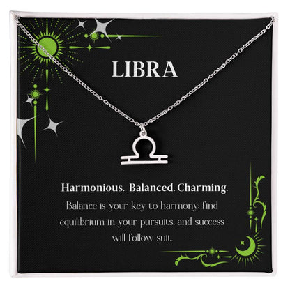 Stainless Steel Zodiac charm necklace in elegant black box, showcasing intricate astrological designs.