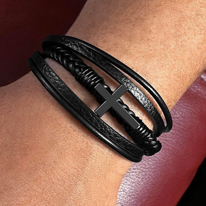 “Inspirational Figure” Cross Bracelet