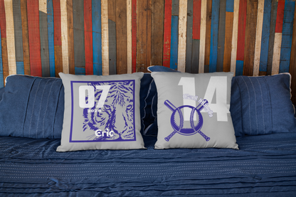 Baseball/Softball Throw Pillow - Personalized Sports Pillow