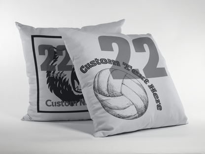 Volleyball Throw Pillow - Personalized Sports Pillow