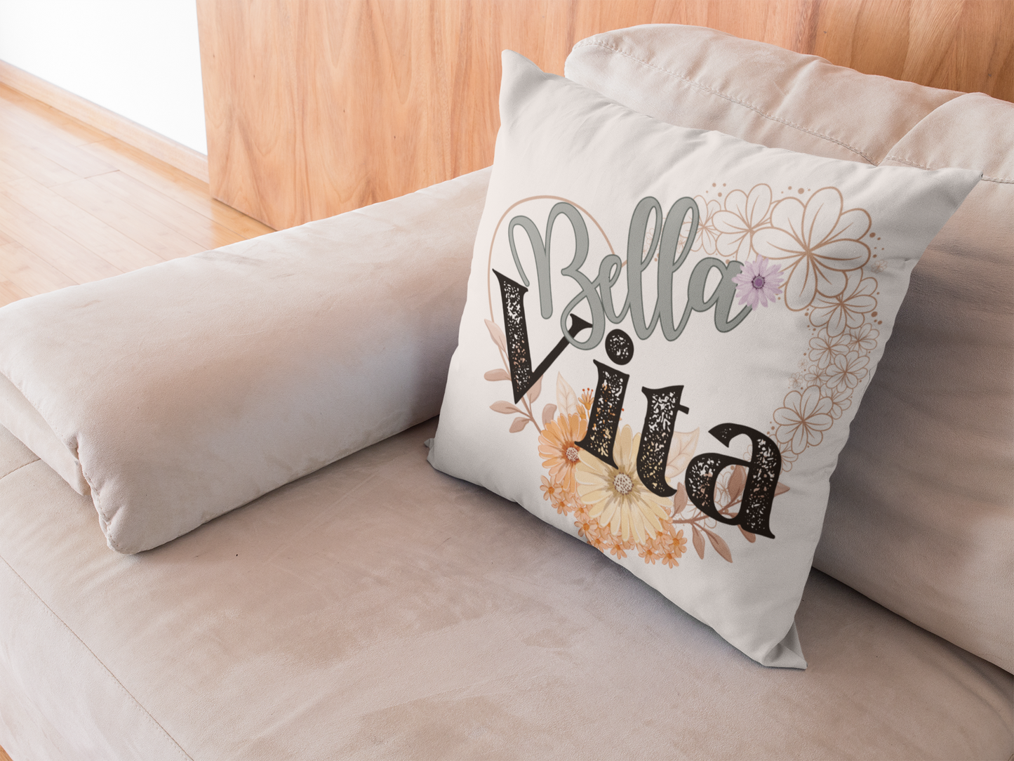 “Bella Vita” Decorative Square Pillow